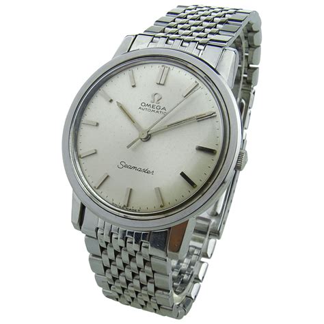 old omega men's stainless steel bracelet watch